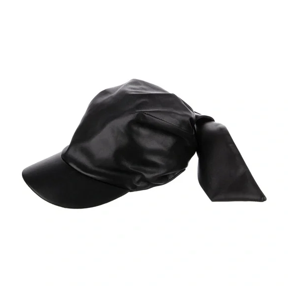Polene | Accessories | Polne Leather Cap In Black | Poshmark display picture 1